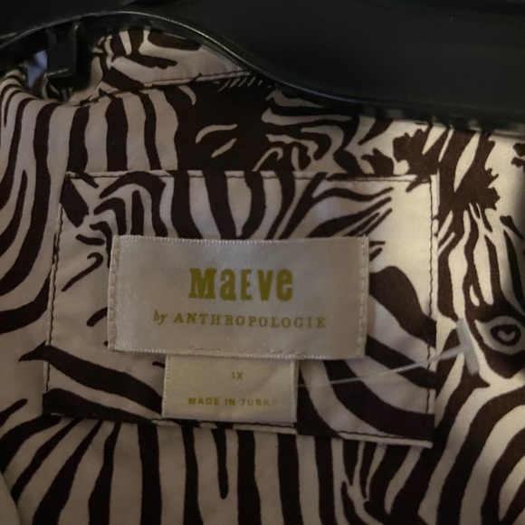 Anthropologie Maeve Zebra Patterned Dress - Picture 2 of 6